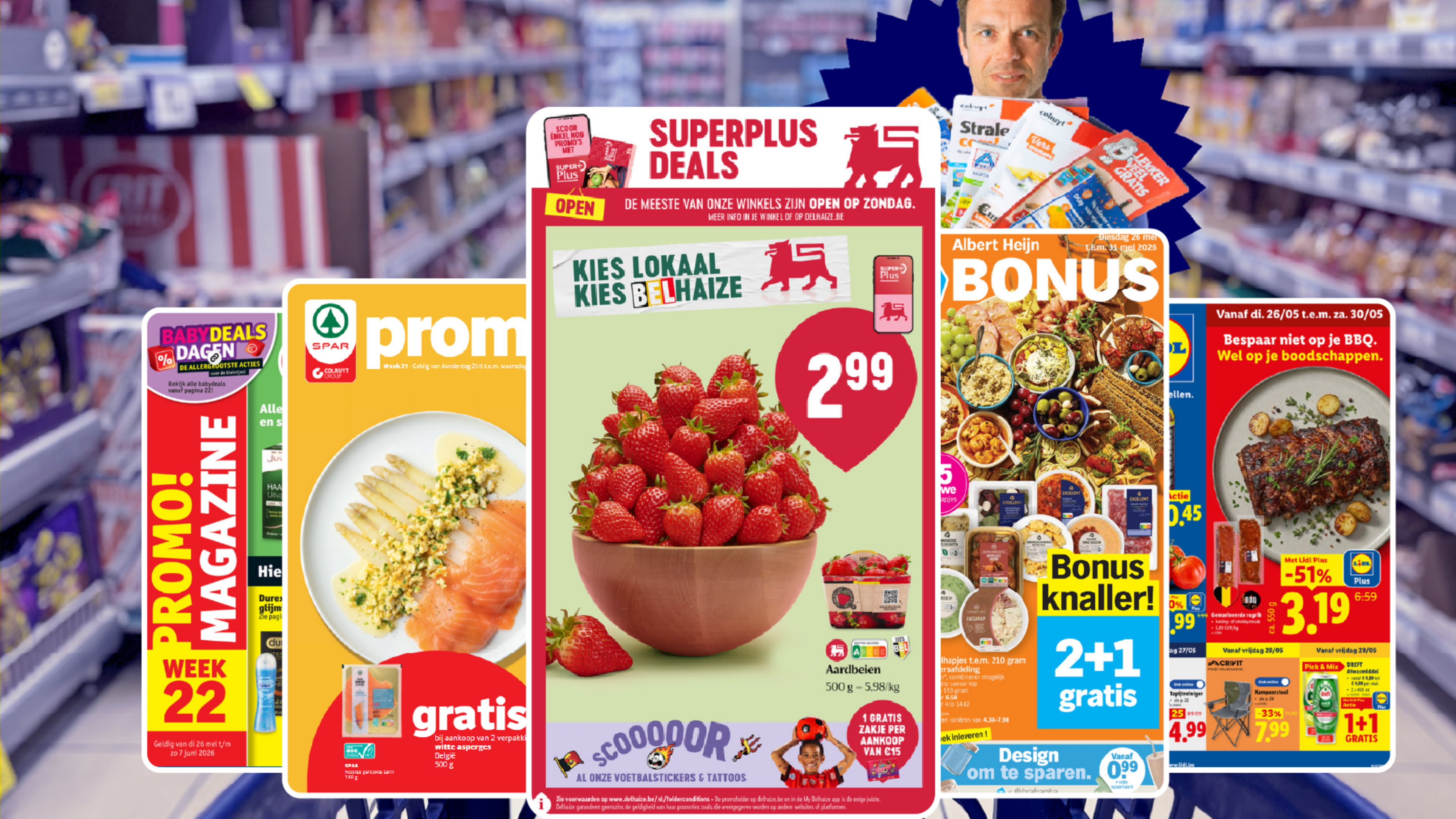 Onze foldervreter spot een straffe promo bij Albert Heijn en de ideale deals voor het tropische weer: “‘1+1’ op ribbetjes en zonnecrème’