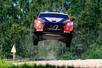 Driver Thierry Neuville and co-driver Martijn Wydaeghe of the Hyundai Shell Mobis World Rally Team, in a Hyundai I20 N Rally1, face the second day of the race during the FIA World Rally Championship WRC Delfi Rally Estonia in Tartu, Estonia, on July 18, 2025. (Photo by Luca Barsali/NurPhoto via Getty Images)