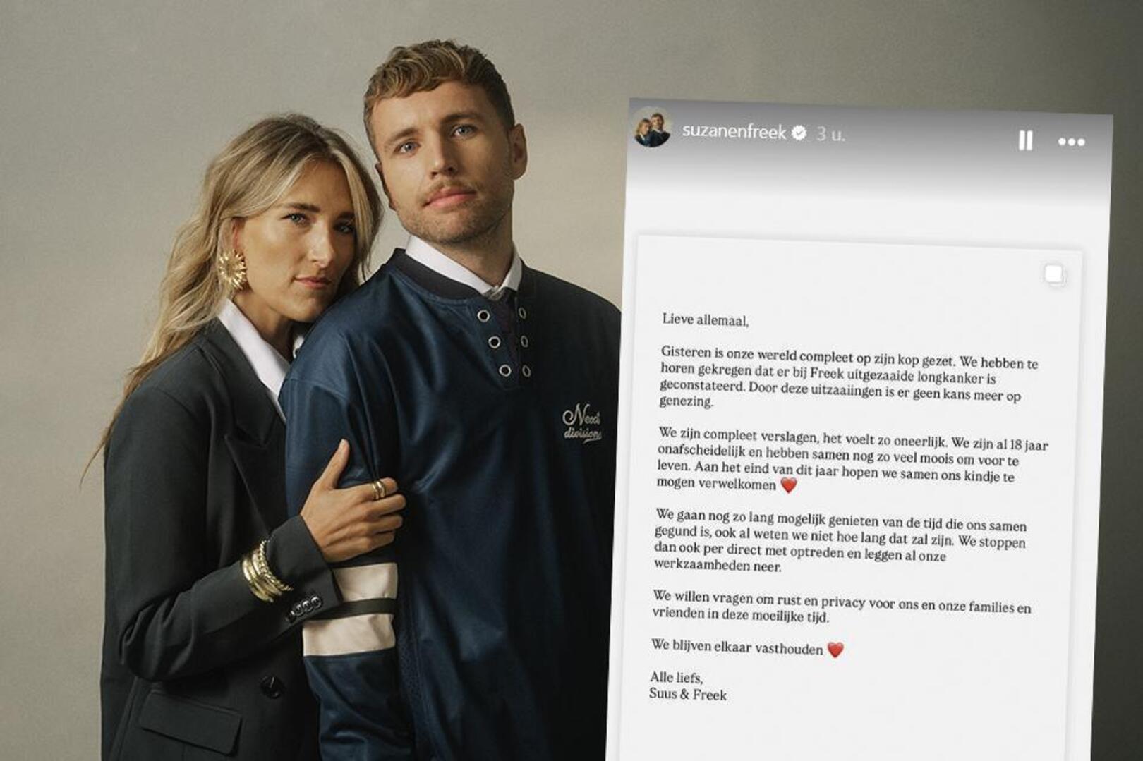 Freek van Suzan & Freek heeft uitgezaaide longkanker: &ldquo;We zijn compleet  verslagen, het voelt zo oneerlijk&rdquo; | Nieuwsblad