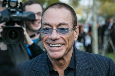20121021 - BRUSSELS, BELGIUM: Jean-Claude Van Damme talks to the press at the inauguration of the statue of Belgian Hollywood actor and martial artist Jean-Claude Van Damme, Sunday 21 October 2012, in Brussels. BELGA PHOTO OLIVIER VIN