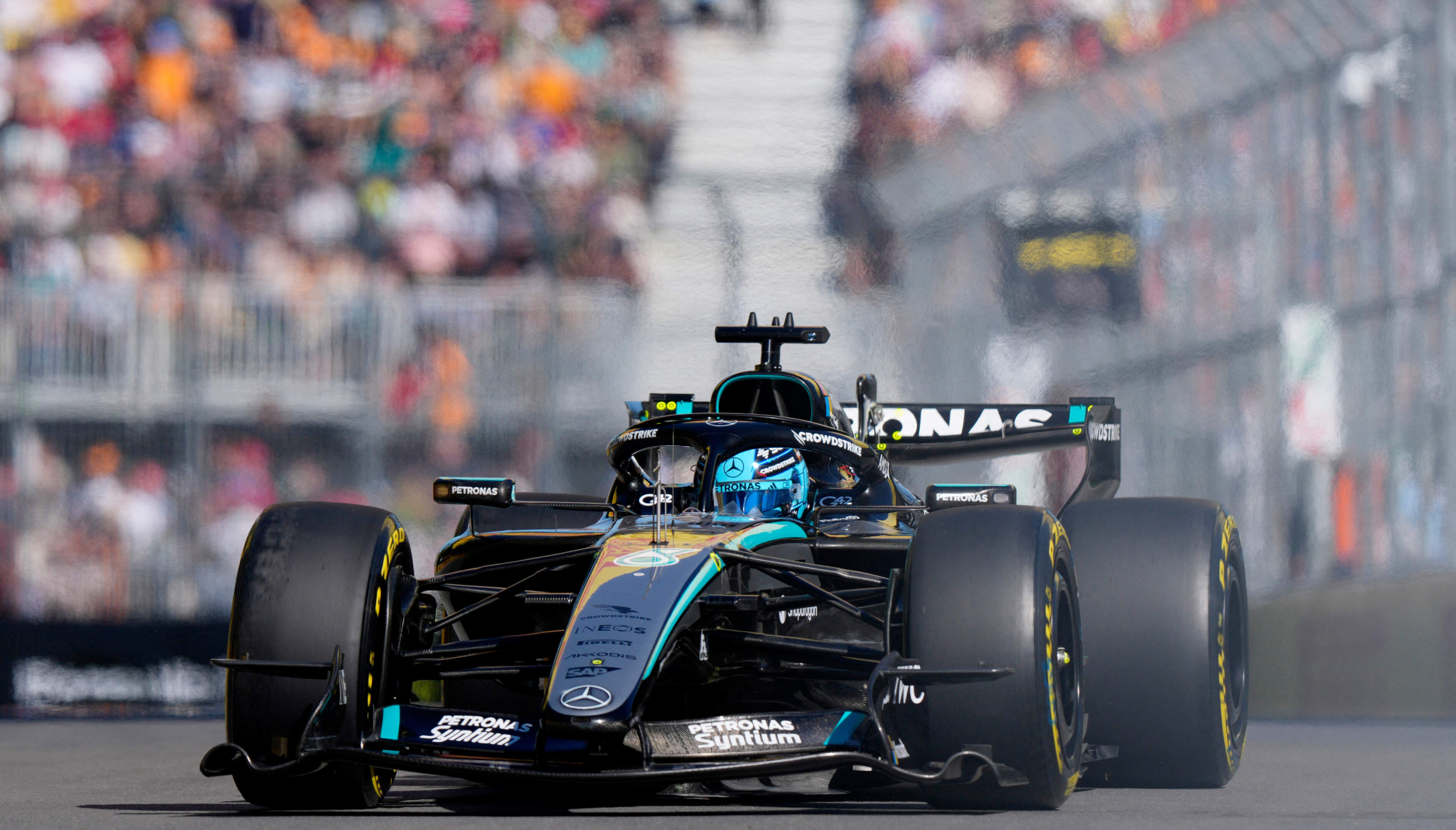 Eén-tweetje voor Mercedes in sprintkwalificatie in Canada, Max verstappen pas zevende