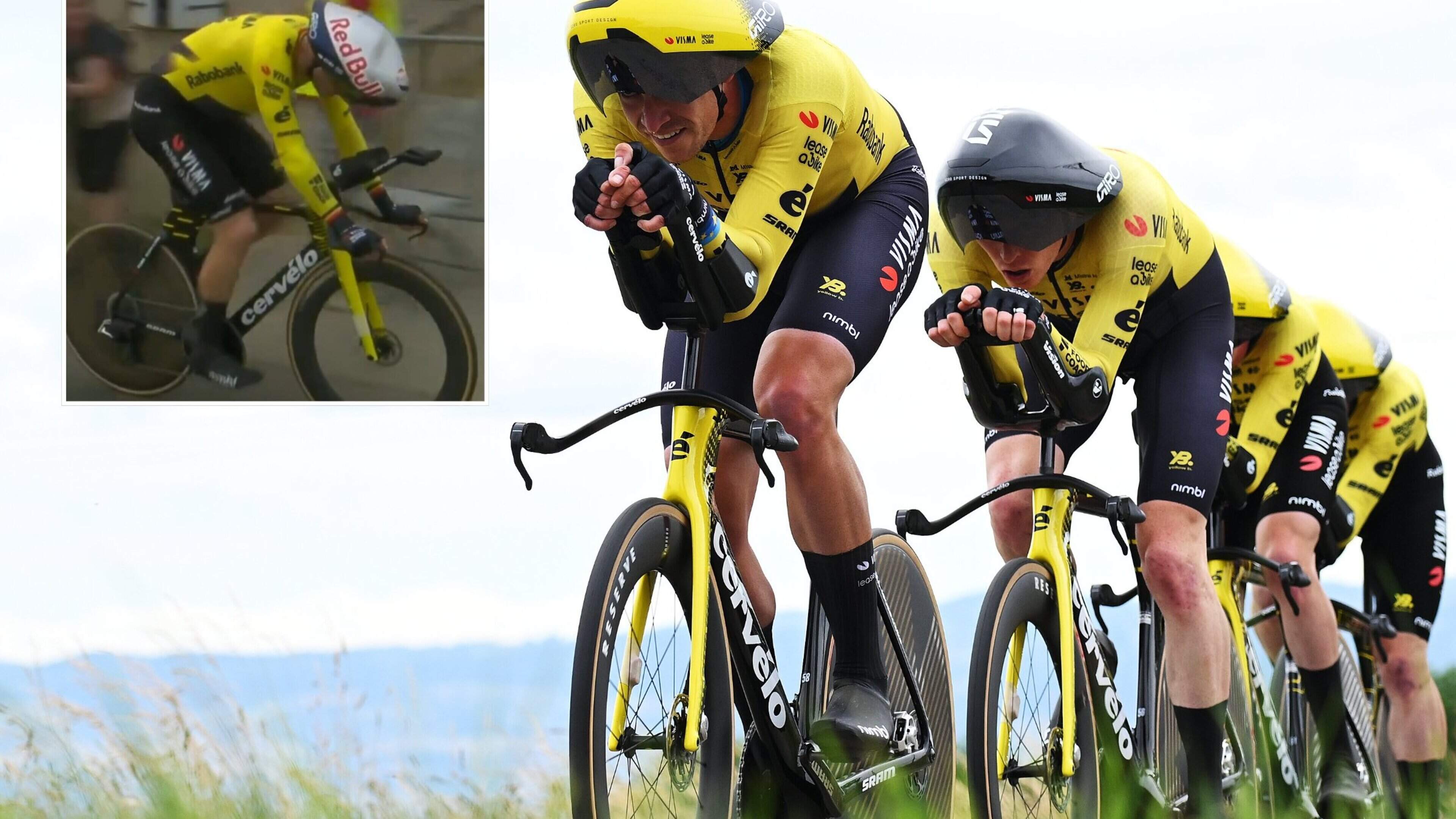 Ondanks het vroege lossen van Wout van Aert: Visma-Lease a B