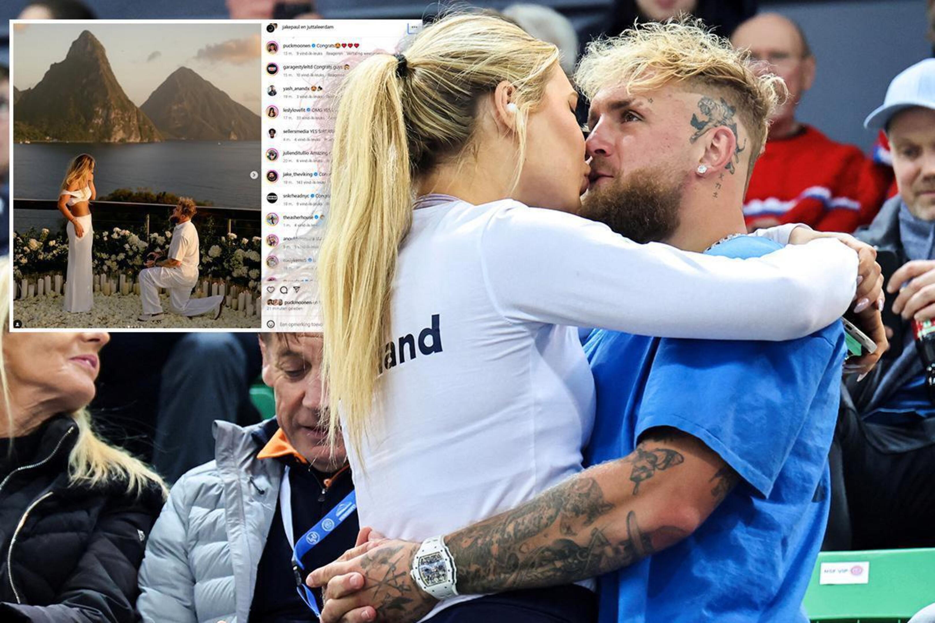 “We kunnen niet wachten om voor eeuwig samen te zijn”: Jake Paul vraagt Jutta  Leerdam ten huwelijk | Nieuwsblad