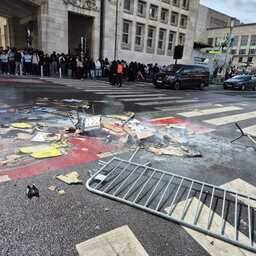 Studentenprotest in Brussel