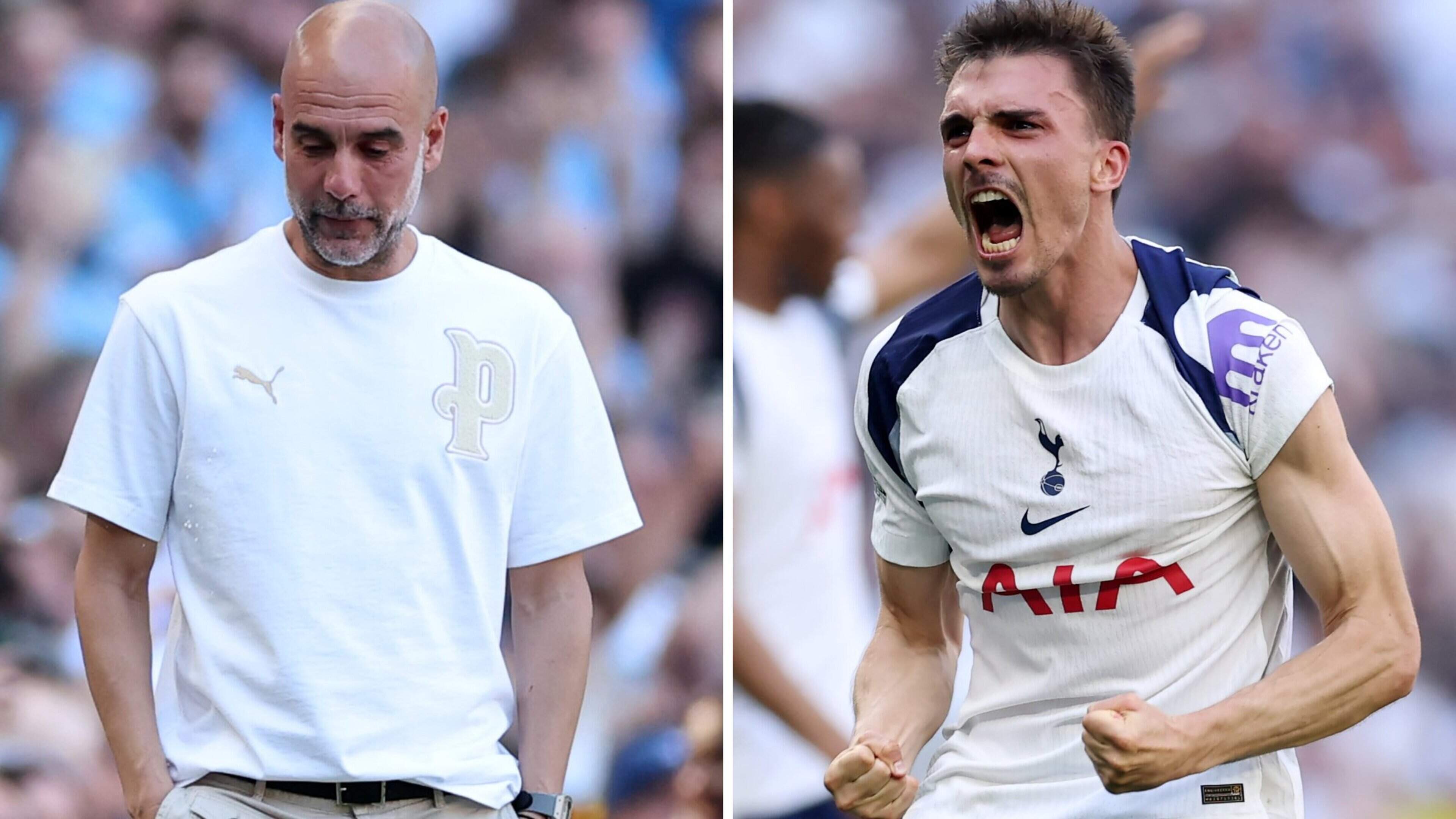 MULTILIVE. Palhinha scoort levensbelangrijk doelpunt voor Tottenham, Aston Villa gaat op én over Manchester City in afscheidsmatch van Guardiola