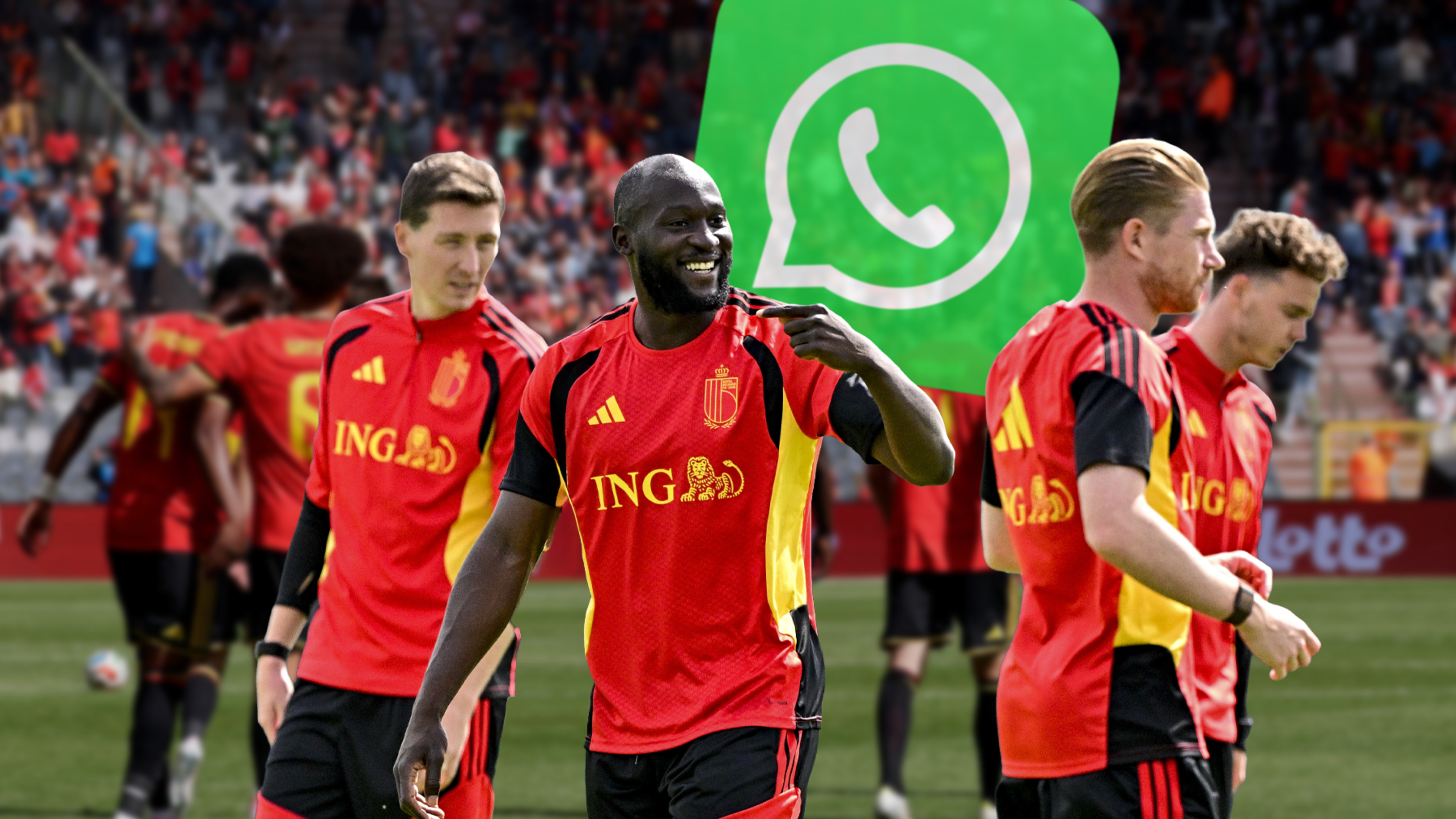 Een blik op de Whatsappgroepjes van de Rode Duivels: het is 
