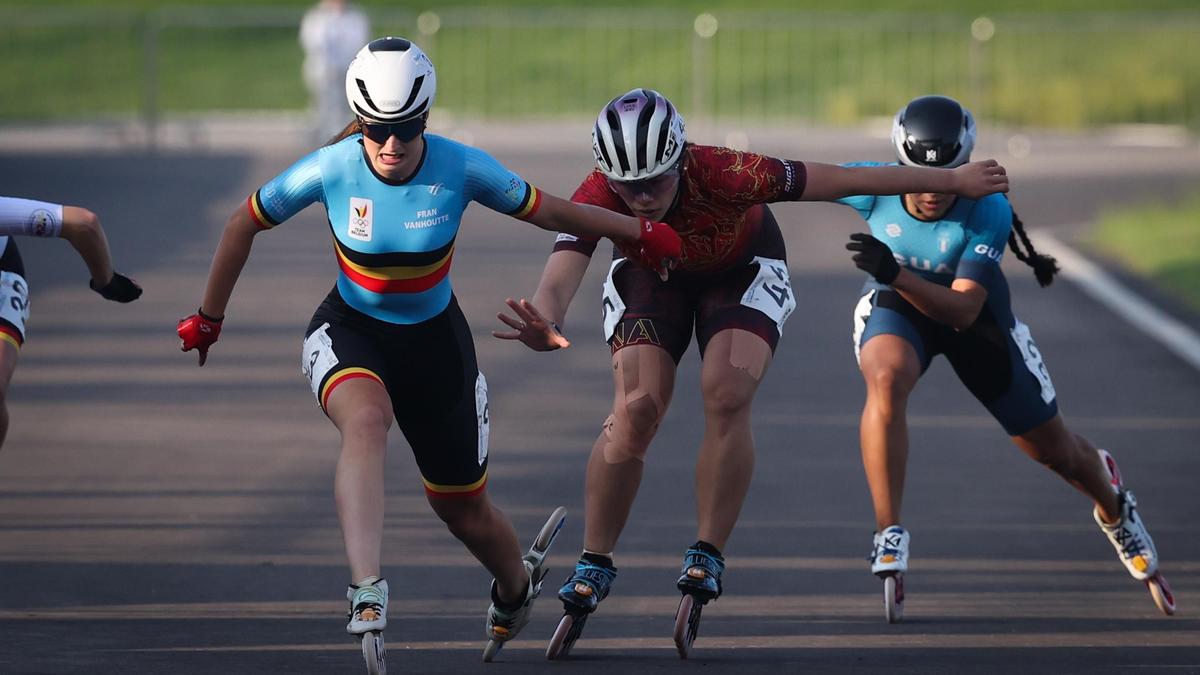 Nog een Belgische medaille op de Wereldspelen: skeeleraarster Fran Vanhoutte pakt zilver op 500m