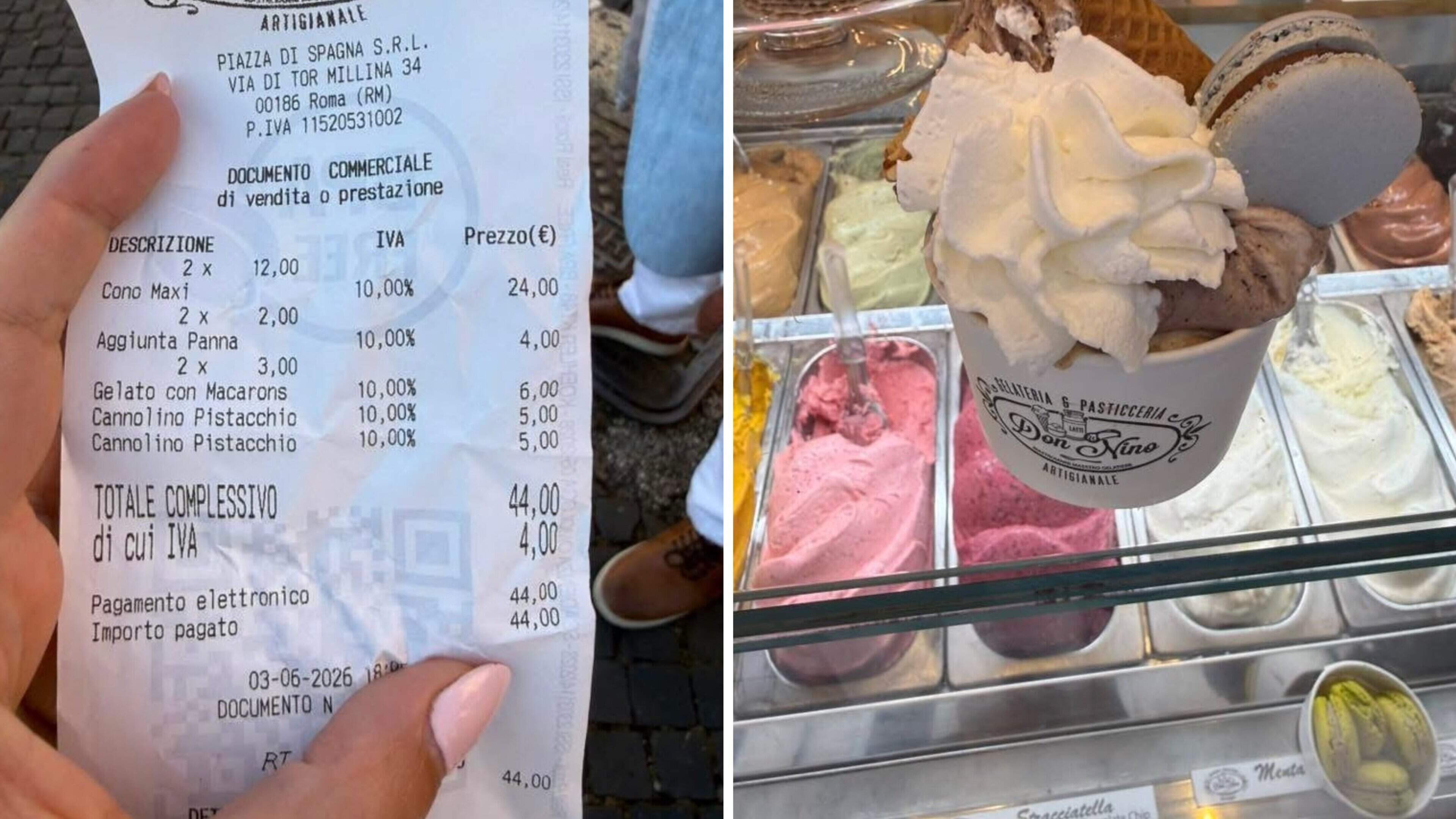 44 euro voor twee ijsjes: Amerikaans koppel moet diep in de 