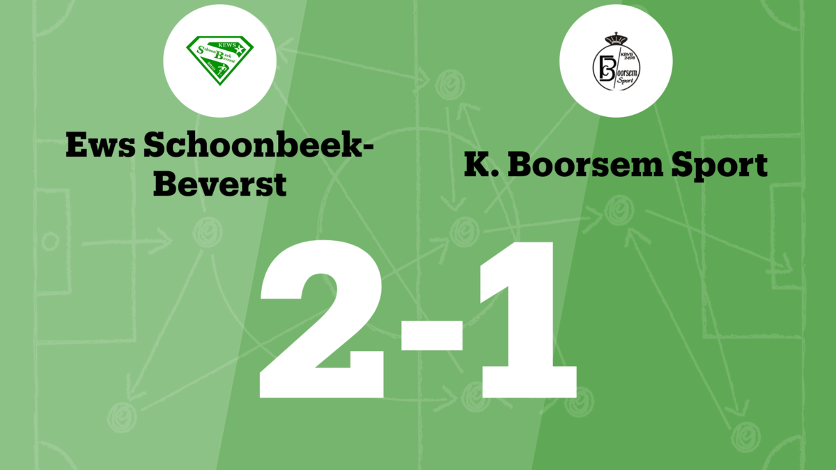 Schoonbeek-Beverst B wint van Boorsem B | Nieuwsblad