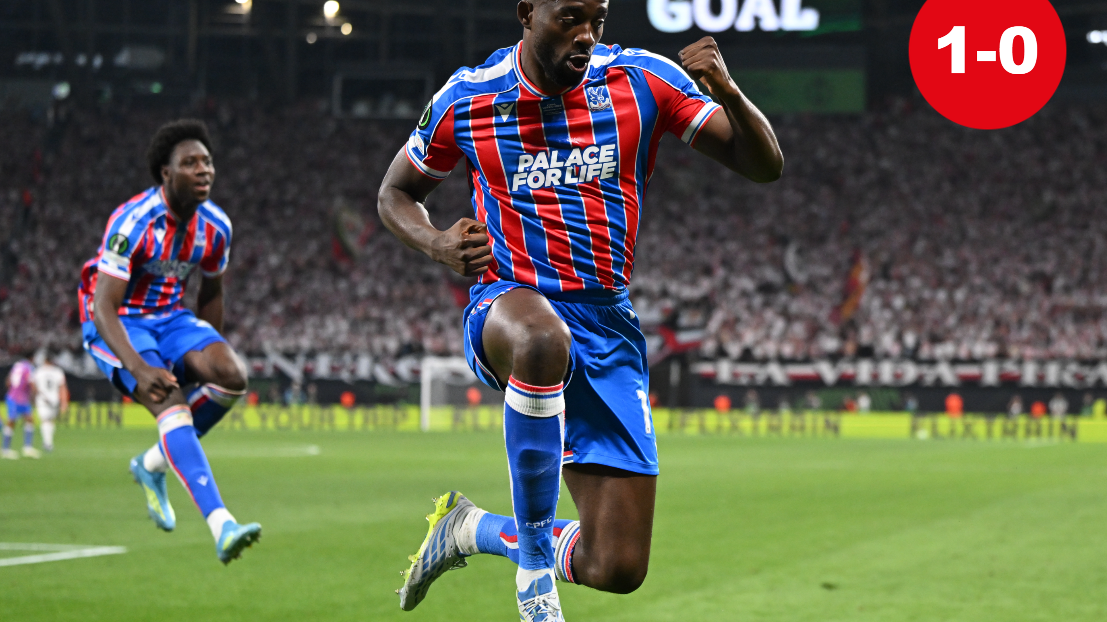 VIDEO. Cultspits Jean-Philippe Mateta schenkt Crystal Palace de Conference League: met dank aan de Vengaboys en voormalig RWDM-baas John Textor