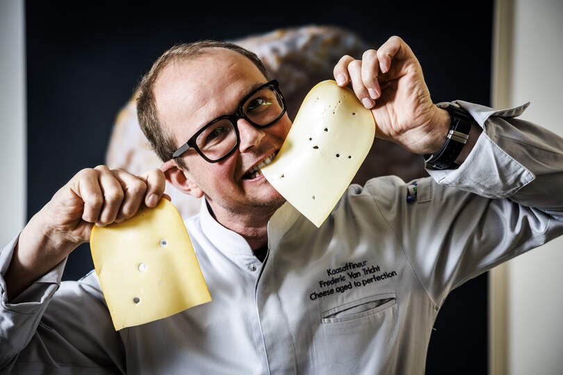 Test jonge gouda kaas plakjes - Frédéric Van Tricht - © Wim Daneels