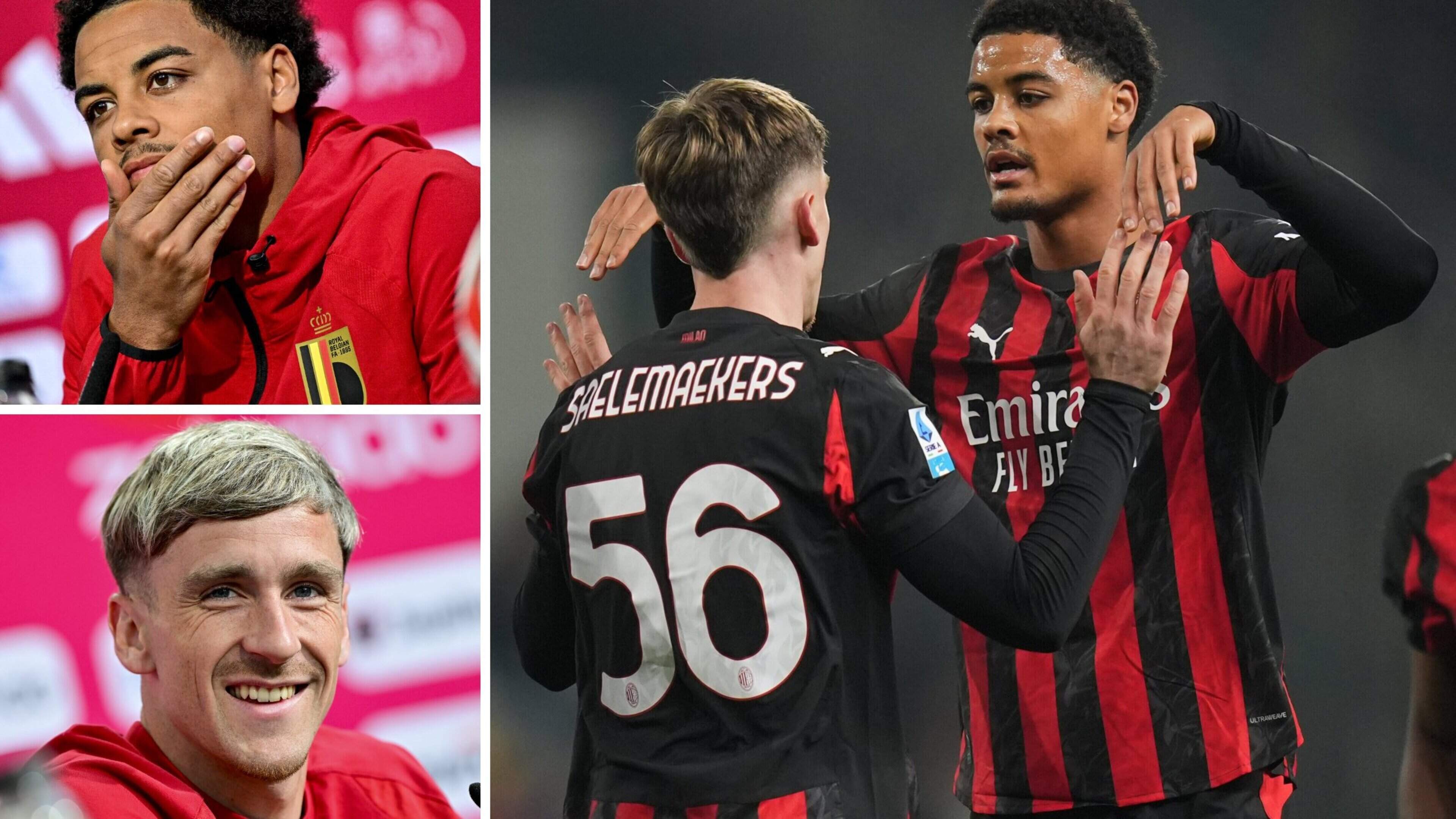 Alexis Saelemaekers en Koni De Winter, de AC Milan