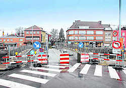 Noodbrug voor fietsers en voor voetgangers