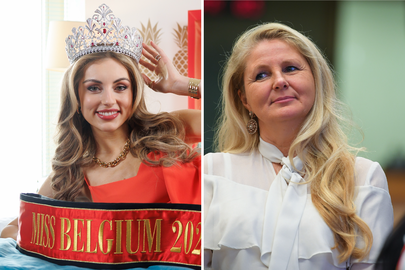 Miss België Karen Jansen (l.) en organisatrice Darline Devos