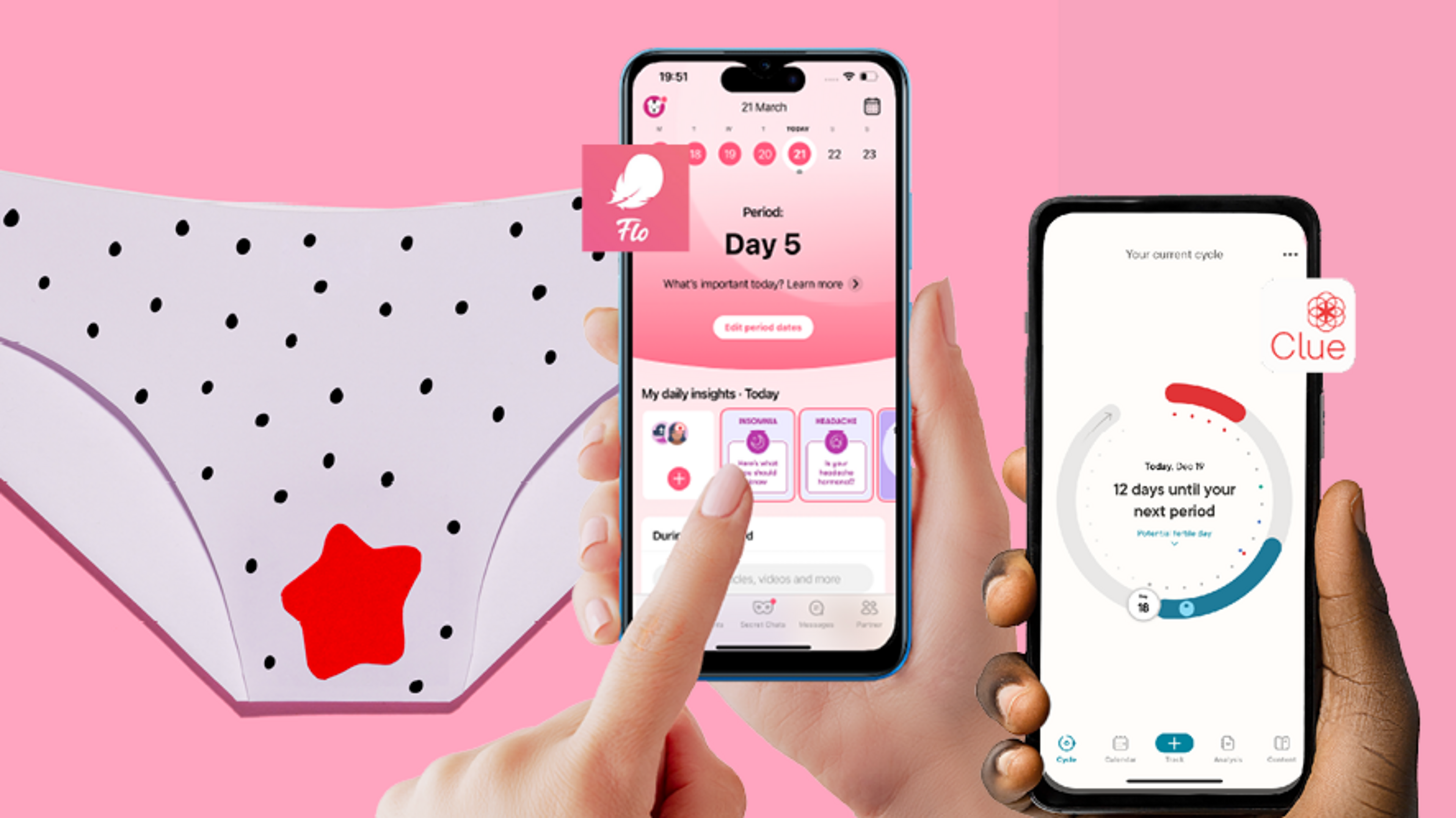 Image for the article: Nee, ze hoeven helemaal niet te weten of je masturbeert: populaire menstruatie-apps onder vuur