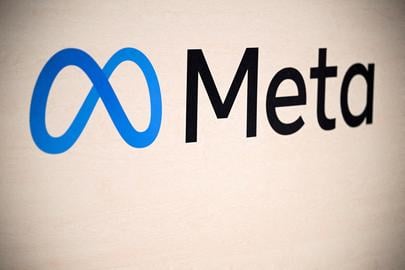 FILE PHOTO: A Meta logo is pictured at a trade fair in Hannover Messe, in Hanover, Germany, April 22, 2024. REUTERS/Annegret Hilse/File Photo