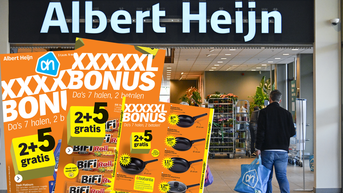 Lege rekken na promostunt Albert Heijn: 