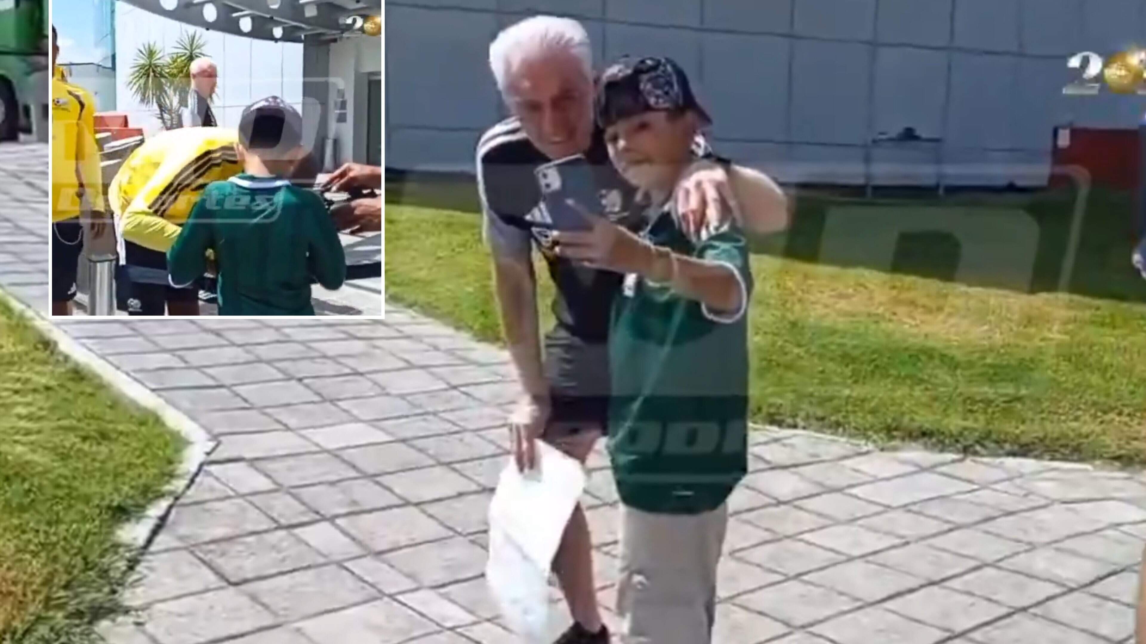 VIDEO. Nu al kandidaat voor de schattigste WK-video van 2026: Hugo Broos en Zuid-Afrikanen spotten piepjonge voetbalfan en behandelen hem als een koning