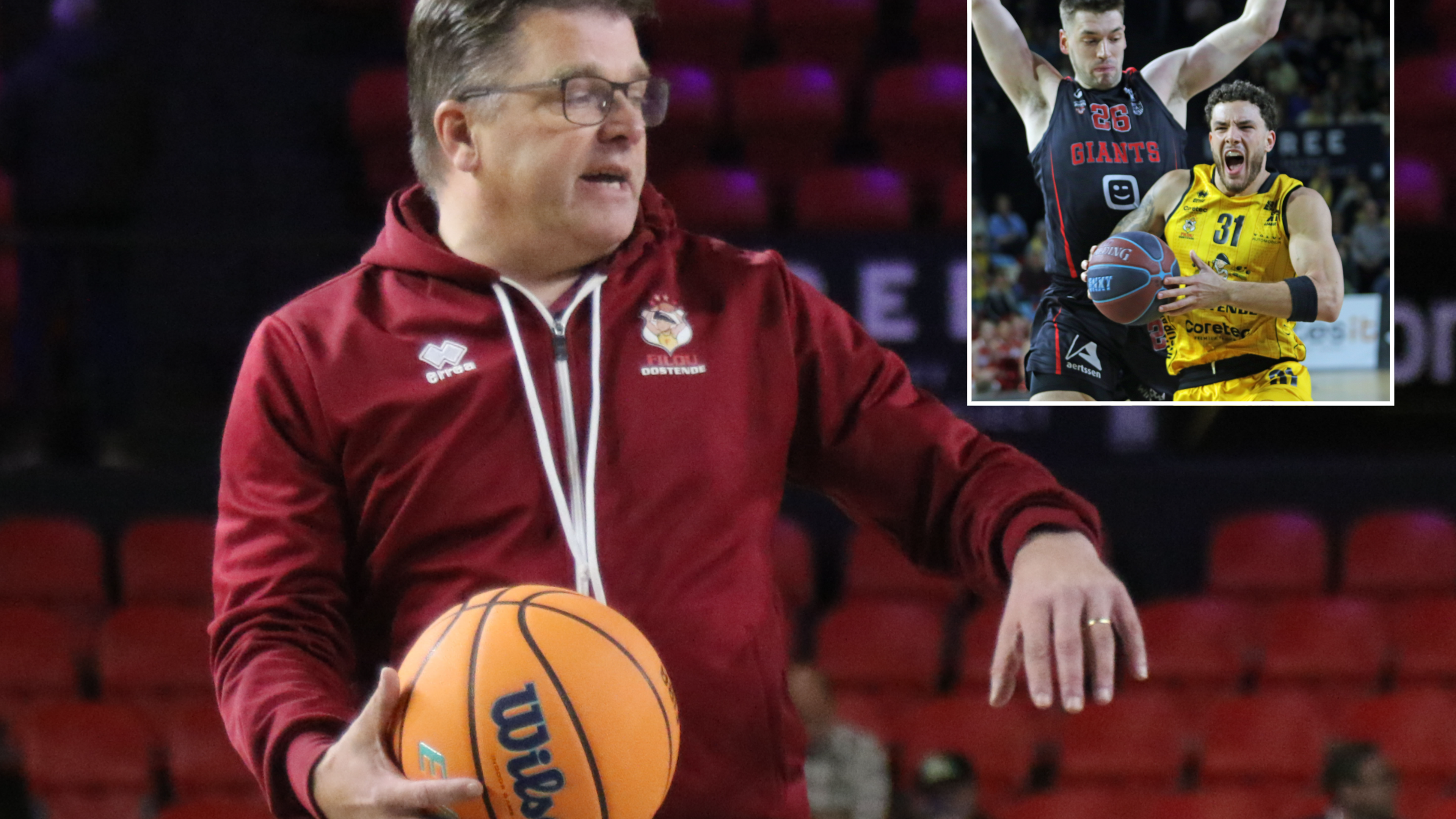 Filou Oostende begint niet als favoriet aan finale, maar Thierry Declercq wijst op eigen karakter play-offs: “Wij kunnen in Antwerpen winnen, maar ook thuis verliezen”