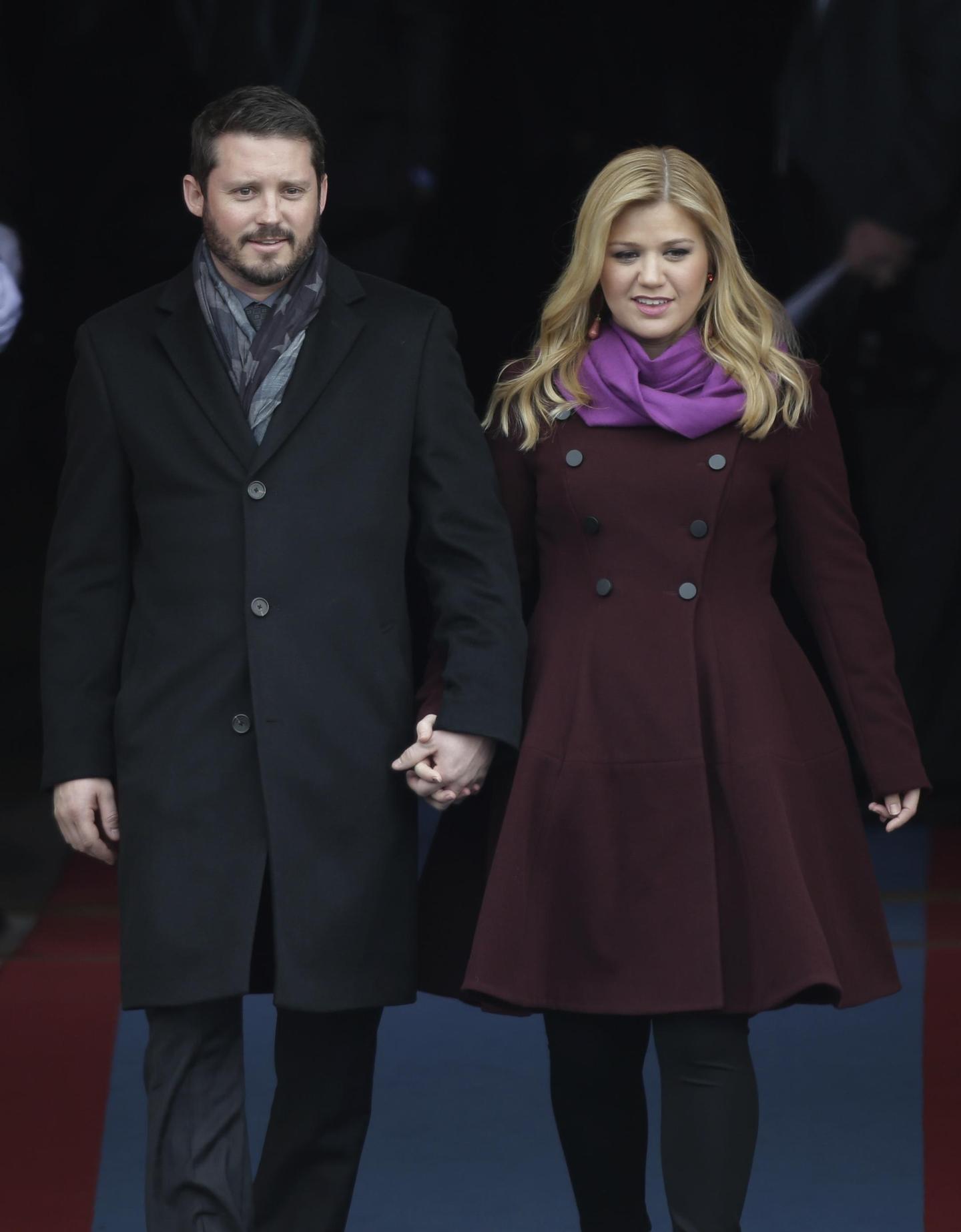 Kelly Clarkson en Brandon Blackstock in 2013.