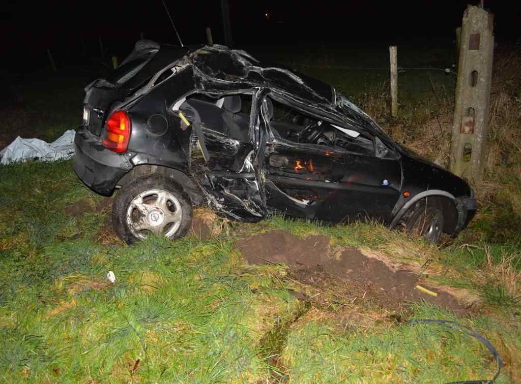 Bestuurder belandt met wagen in weide