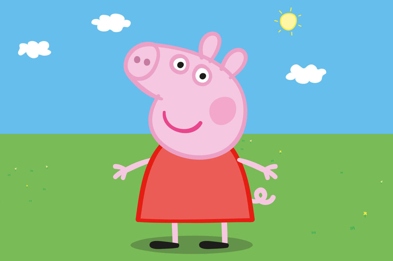 HTI Peppa Pig 4-en-1 Mon premier landau en rose | Poussette et landau jouets pour enfants garçons et filles âgés de 18 mois et plus Landau Peppa Pig Toys