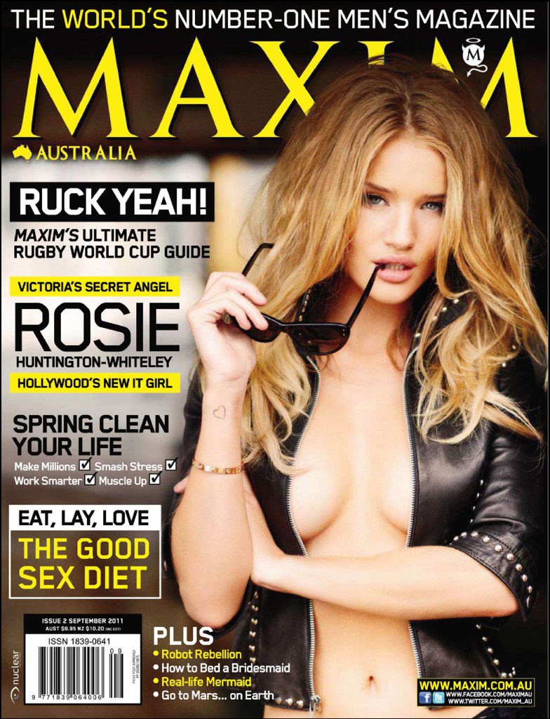 Uitdagende Rosie Huntington-Whiteley op cover Maxim | Nieuwsblad