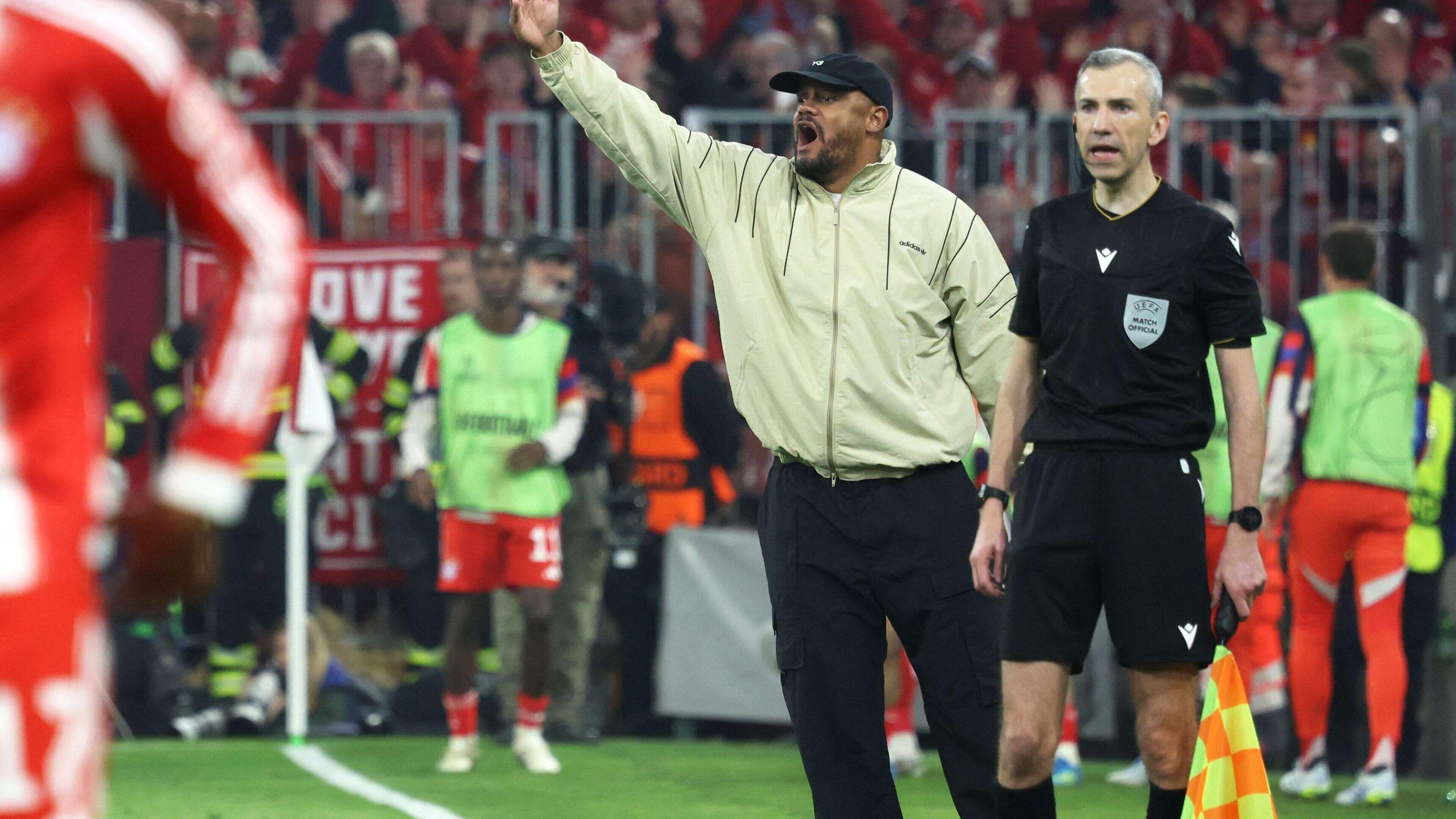 Vincent Kompany niet te spreken over gele kaart die hem schorsing in Champions League oplevert: ’Het is toch normaal dat ik daar iets van zeg?