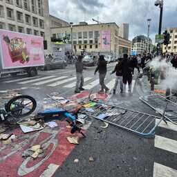 Studentenprotest in Brussel