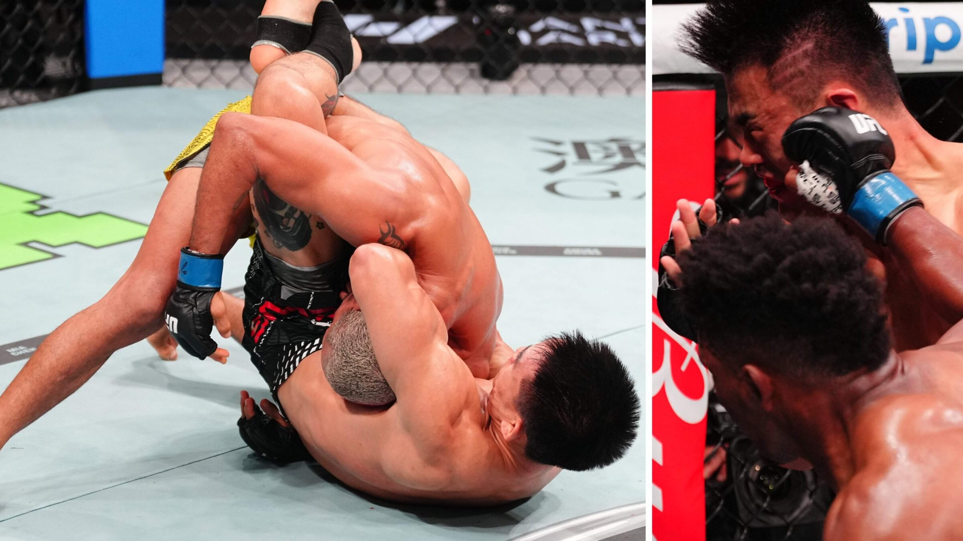 VIDEO. Song Yadong verrast ex-kampioen Deiveson Figueiredo met snelle submission, Alonzo Menifield en Sergei Pavlovich pakken uit met KO in 1e ronde op UFC Macau