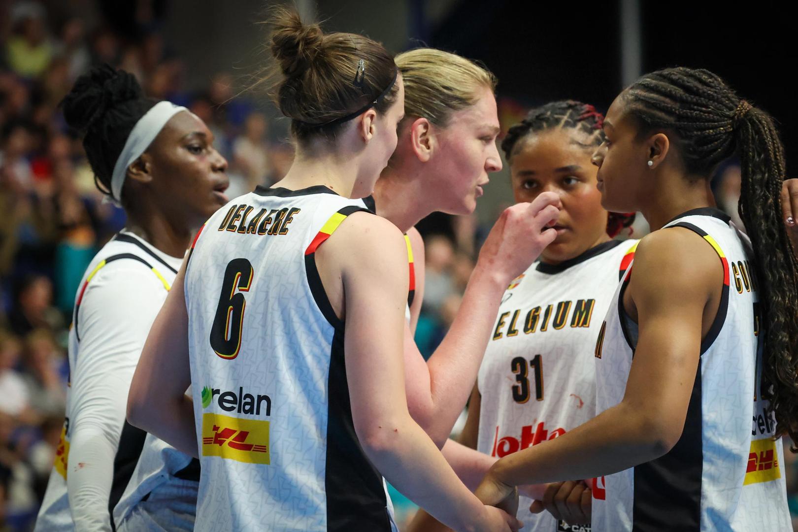 De Belgian Cats walsten voor 3.000 toeschouwers in de Leuvense Sportoase over Duitsland.