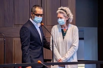 Het zogenoemde “Duivelskoppel” tijdens hun assisenproces in 2021.