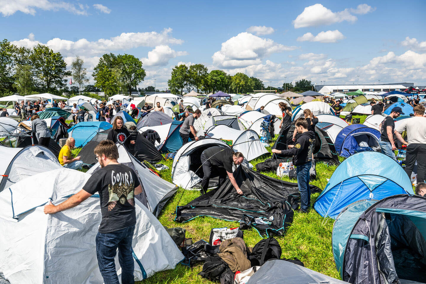 De man werd onwel op Camping Boneyard.