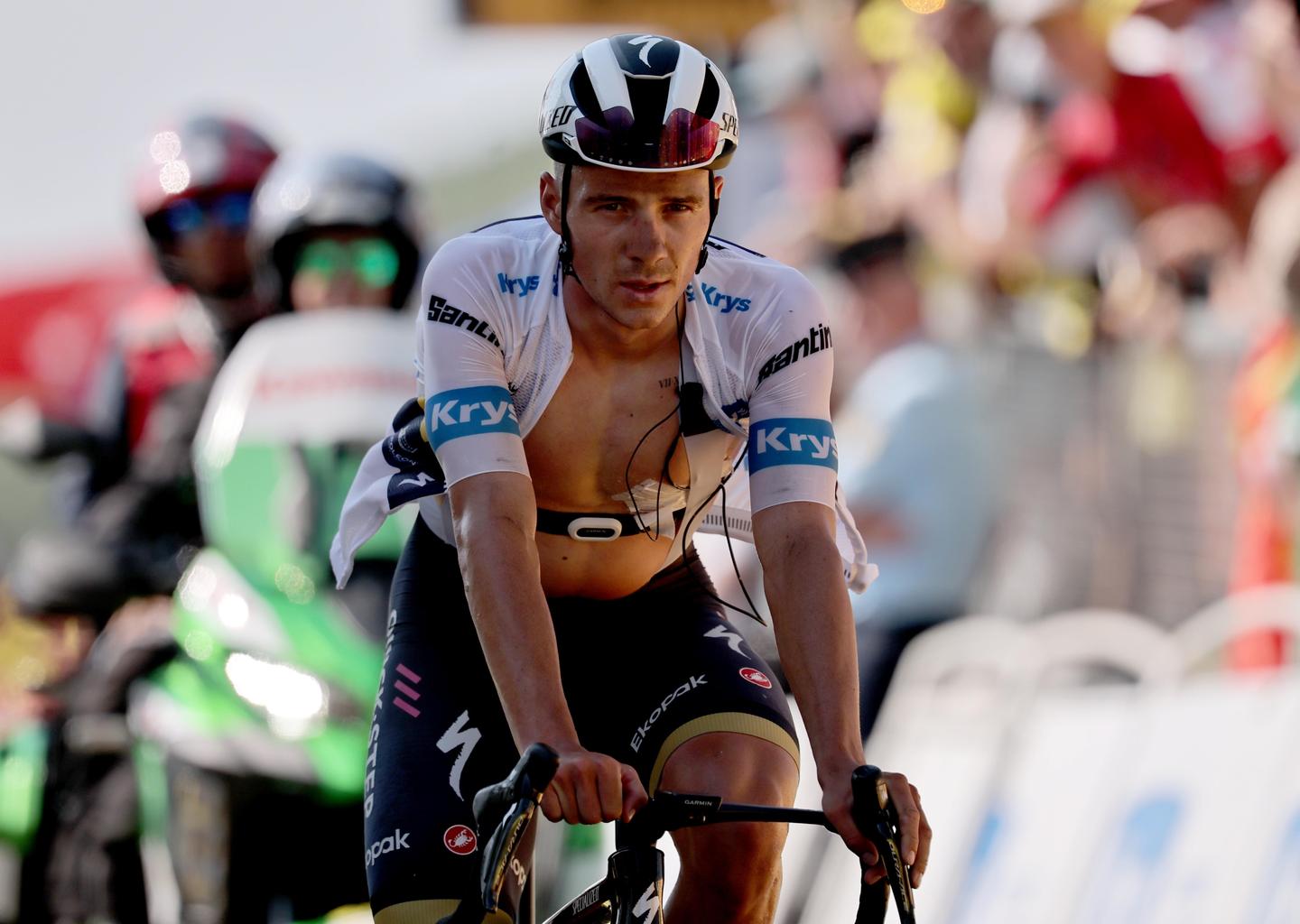 Evenepoel tijdens afgelopen Tour de France.