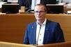 MR Maxime Daye pictured during a plenary session of the Walloon Parliament, in Namur, Wednesday 28 May 2025. BELGA PHOTO BRUNO FAHY