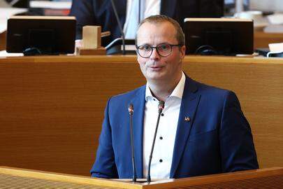 MR Maxime Daye pictured during a plenary session of the Walloon Parliament, in Namur, Wednesday 28 May 2025. BELGA PHOTO BRUNO FAHY