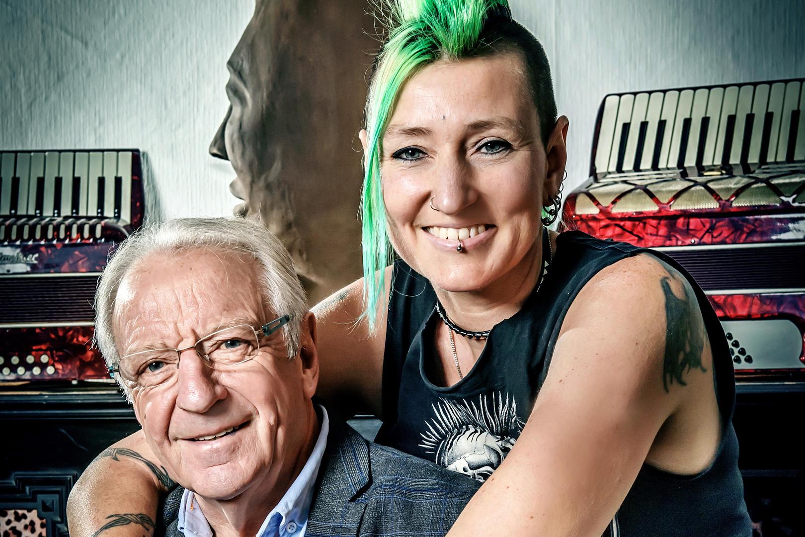 Fotoreportage: 525466; 28/03/2019; Interview JosŽ De Cauwer en dochter Debbie; Debbie is de oudste dochter van JosŽ, een punkster die kanker overwon