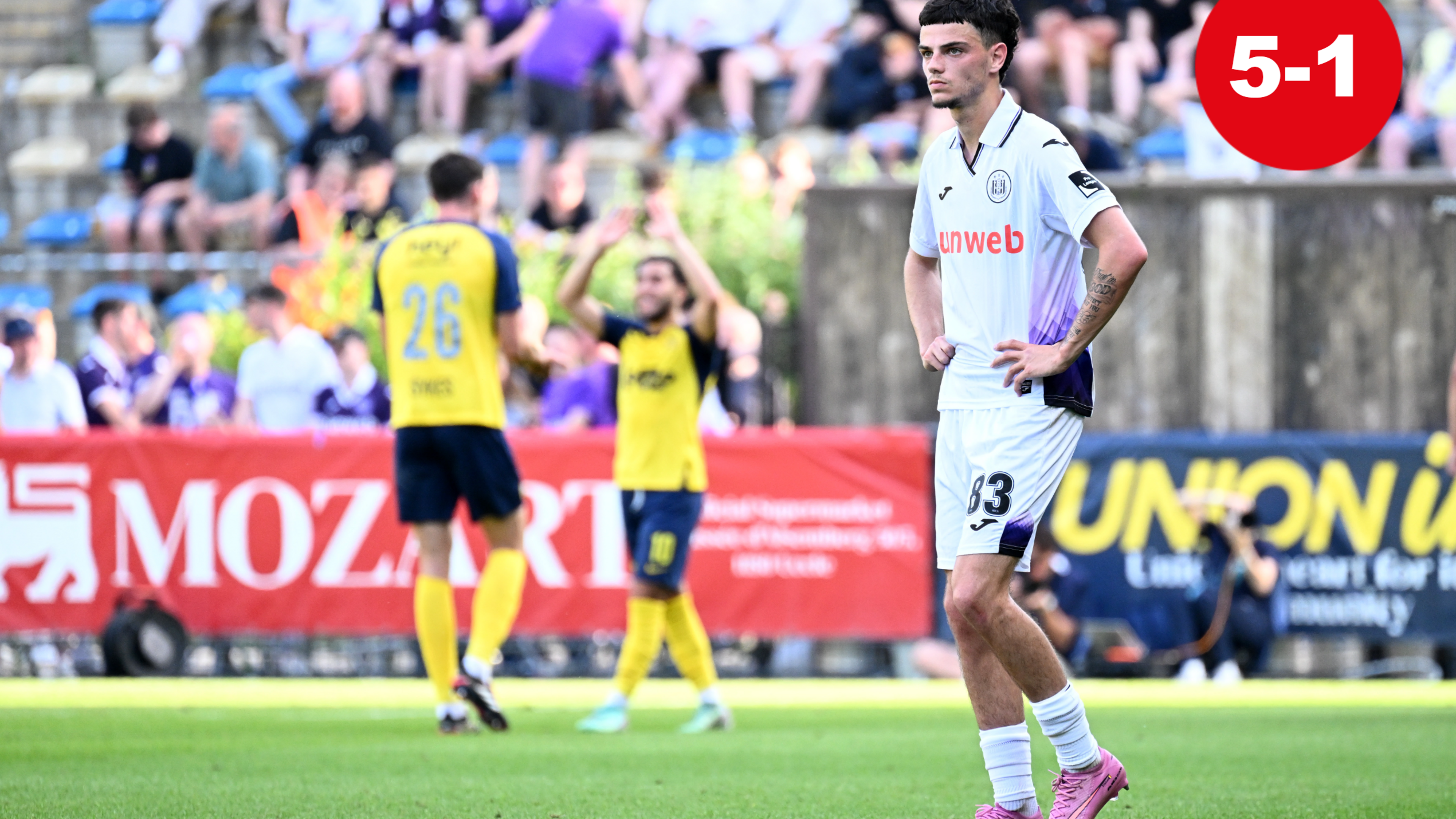 Een nieuwe vernedering voor de Anderlecht-supporters: Union veegt de vloer aan met tienkoppig paars-wit
