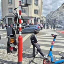 Studentenprotest in Brussel