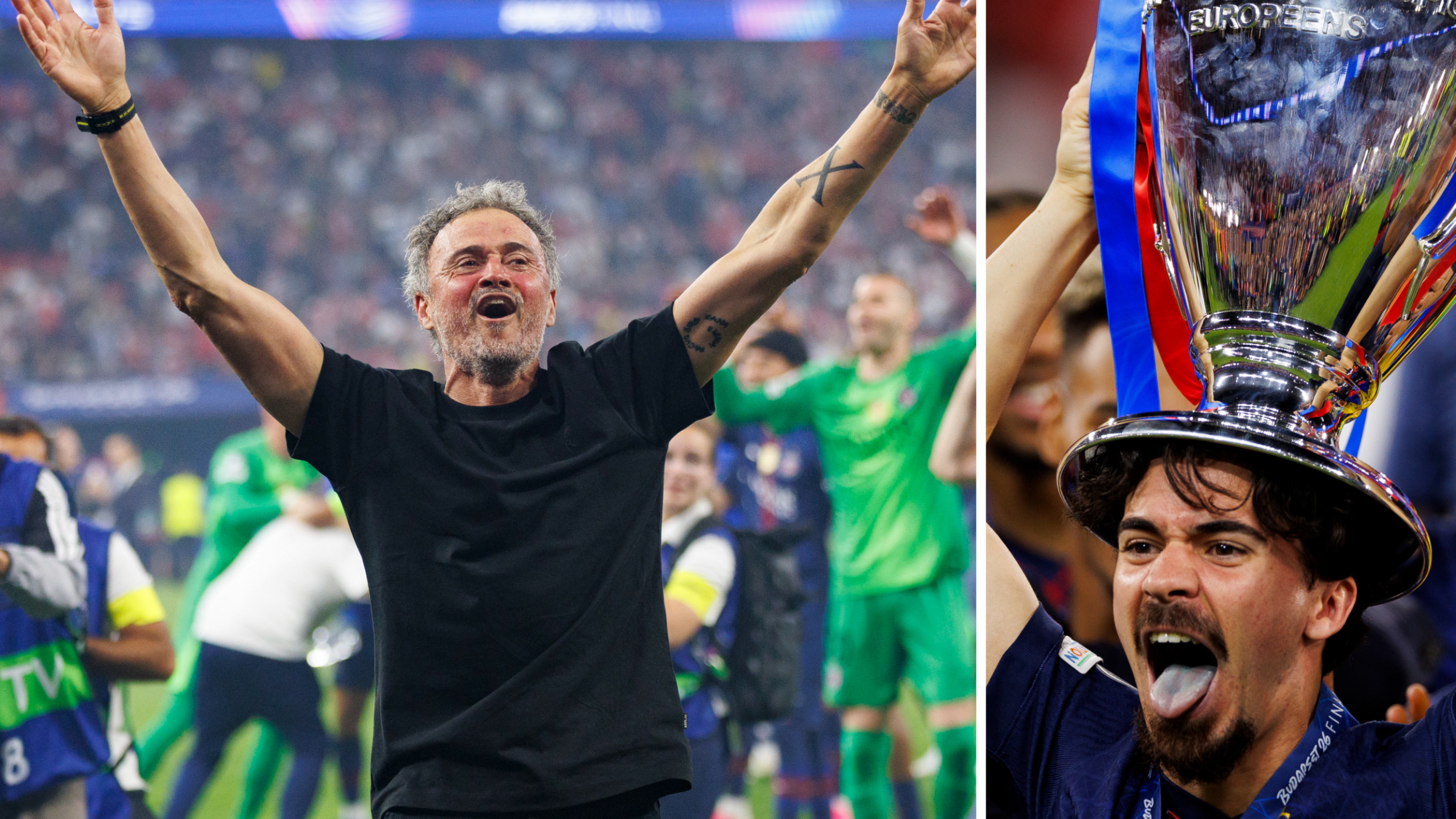 VIDEO. Dat wordt een korte nacht: dolle vreugde bij PSG na tweede Champions League-winst op een rij