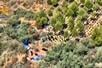 Story from Jam Press (Weed Farm Busted)

Pictured: Video grab - One of the men was spotted hiding after seeing the police helicopter at their hidden cannabis farm in a pine forest.

VIDEO: High stakes! Secret weed farm spotted by cops from police helicopter

A huge cannabis farm hidden in a pine forest has been raided after it was spotted by cops from a police helicopter.

During the flight, officers noticed what appeared to be a camp beneath the treetops.

They descended to a lower altitude over the densely vegetated area and confirmed it was a marijuana plantation.

Two individuals spotted the helicopter and ran into the thick woods to hide.

The Guardia Civil helicopter made an emergency landing at the remote site in Aldeanueva de Ebro, in Spain’s La Rioja region.

A pursuit followed, resulting in the arrest of one suspect.

The other managed to escape, as reported by NeedToKnow.

A whopping 1,356 cannabis sativa plants were seized from the plantation.

Police say they could have produced close to 180kg (397lb) of processed marijuana - with a street value of around €350,000 (£303,650).

The man arrested was 35 and originally from Albania.

He faces charges related to a crime against public health.

The second man was quickly identified after he left his ID behind at the scene.

Police were tracking him down at the time of the latest update on Friday (25 Jul).

Authorities say the pair lived in a rudimentary but self-sufficient camp, monitoring the plants 24 hours a day.

The camp included makeshift lookout points to keep watch for law enforcement or rival traffickers trying to seize the plantation.

A Guardia Civil spokesperson said: “One of the largest cannabis sativa cultivations detected by aerial surveillance in La Rioja in recent years is now considered dismantled.”

ENDS

EDITOR’S NOTES: Quotations have been translated into English.

Video Usage Licence: (EMERGENCY SERVICES) We have obtained this material directly from the emergency services (fire / police / ambulance / rescue workers).

Video Restrictions: None.