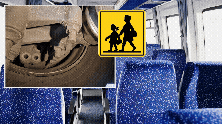 “Ronduit levensgevaarlijk”: keuringsinspecteurs geschokt door de staat van schoolbus