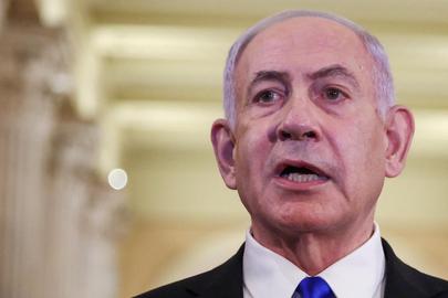 FILE PHOTO: Israeli Prime Minister Benjamin Netanyahu speaks to the press, on Capitol Hill in Washington, D.C. U.S. July 8, 2025. REUTERS/Evelyn Hockstein/File Photo