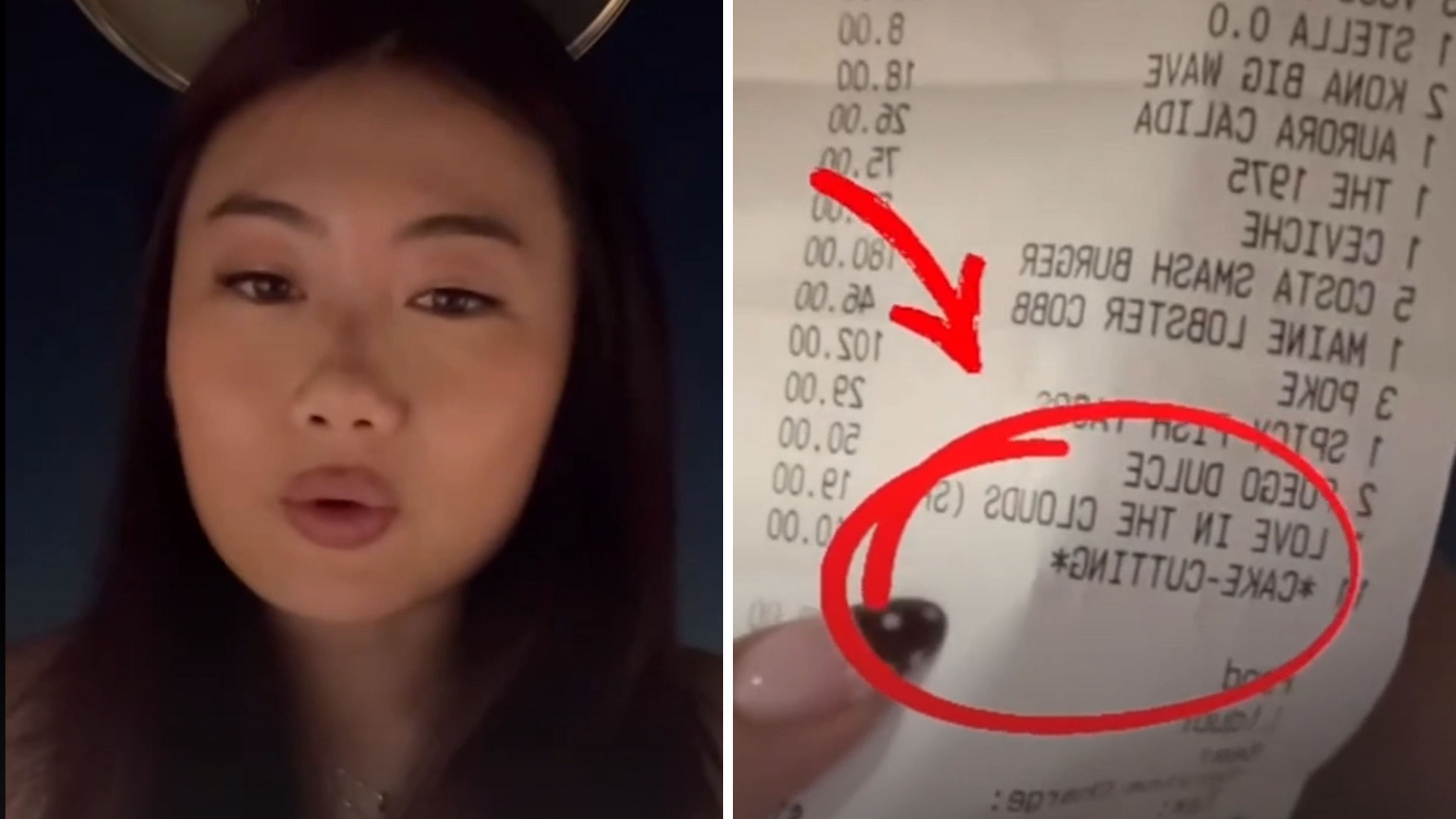 Justine moet 110 dollar bijbetalen in restaurant om haar verjaardagstaart te laten snijden