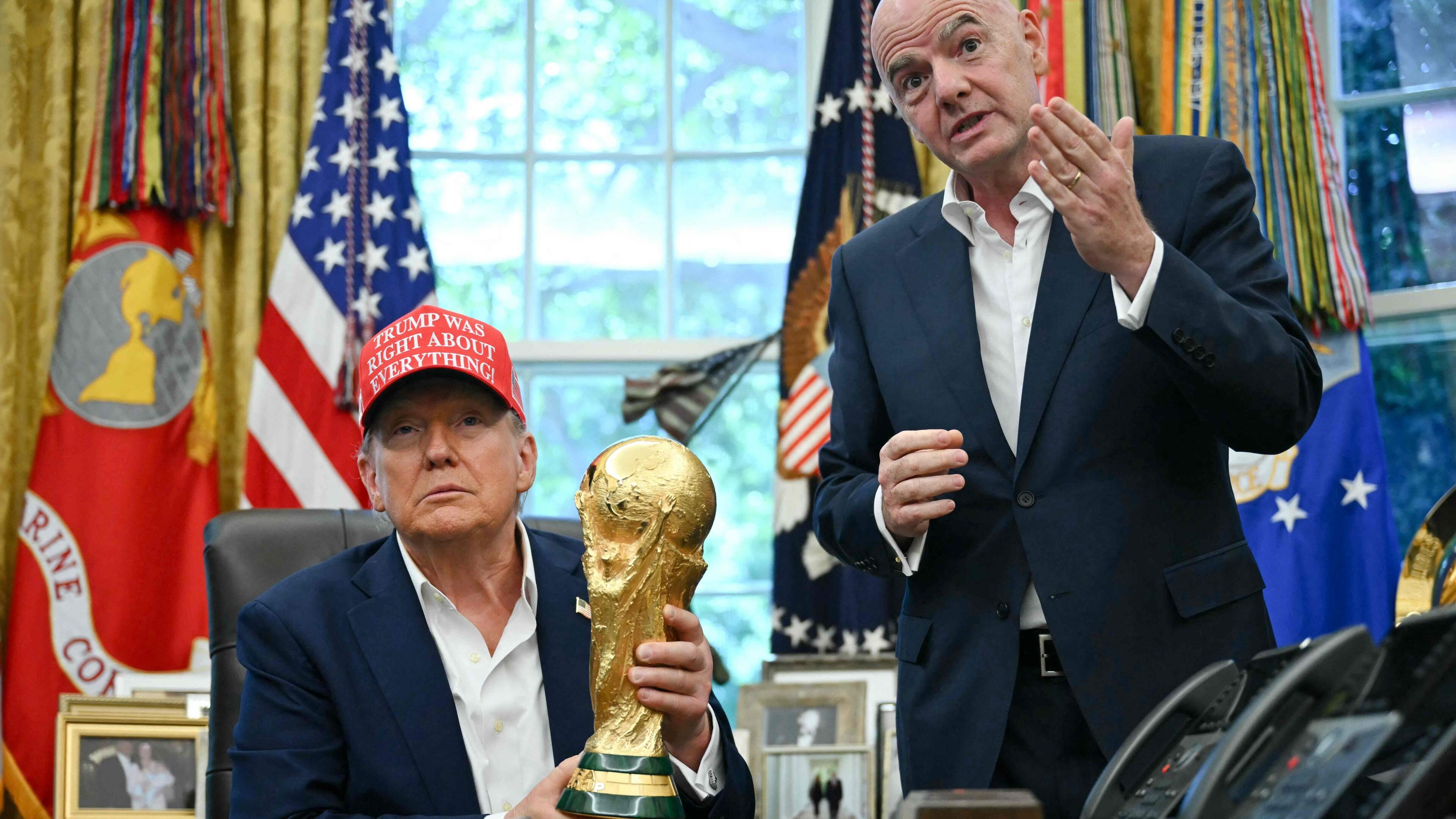 Donald Trump is erbij: Amerikaanse president naar finale WK voetbal