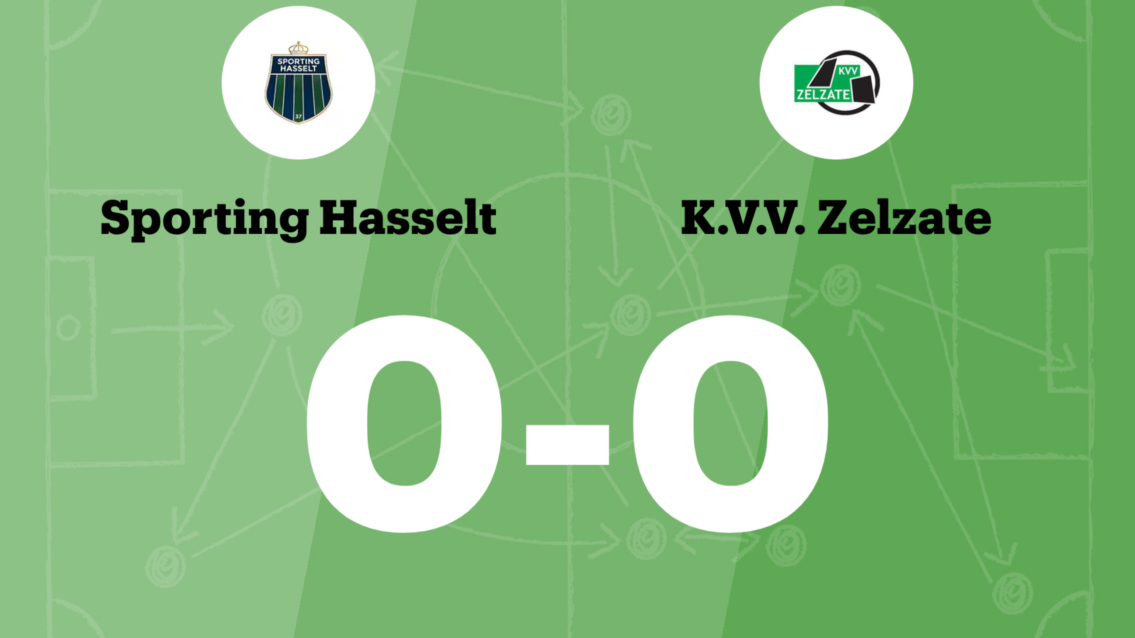 Duel tussen Sporting Hasselt en KVV Zelzate blijft doelpuntloos