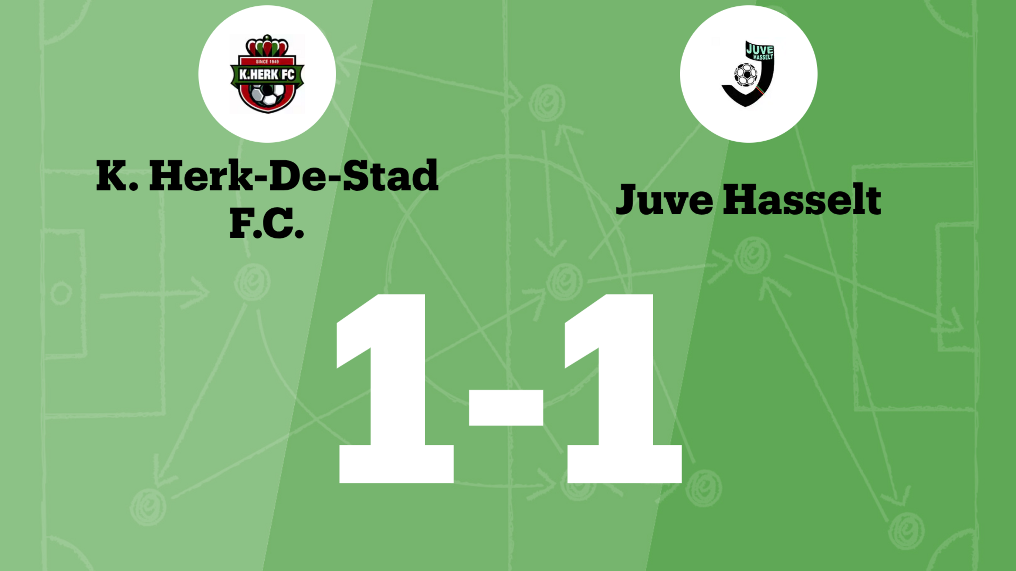 Herk FC B speelt gelijk tegen Juve Hasselt B