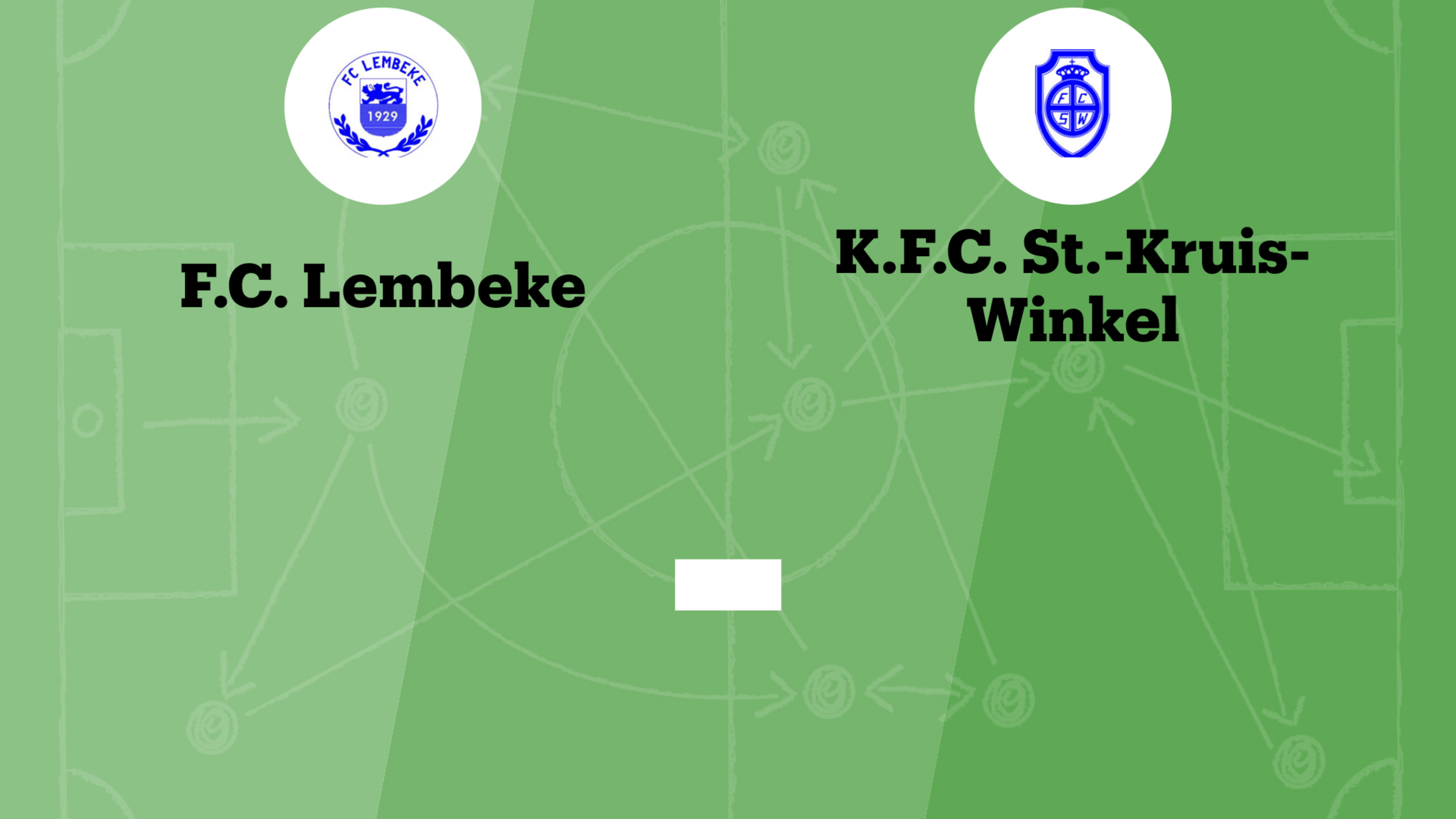 Wedstrijd tussen FC Lembeke en KFC St-Kruis-Winkel afgelast